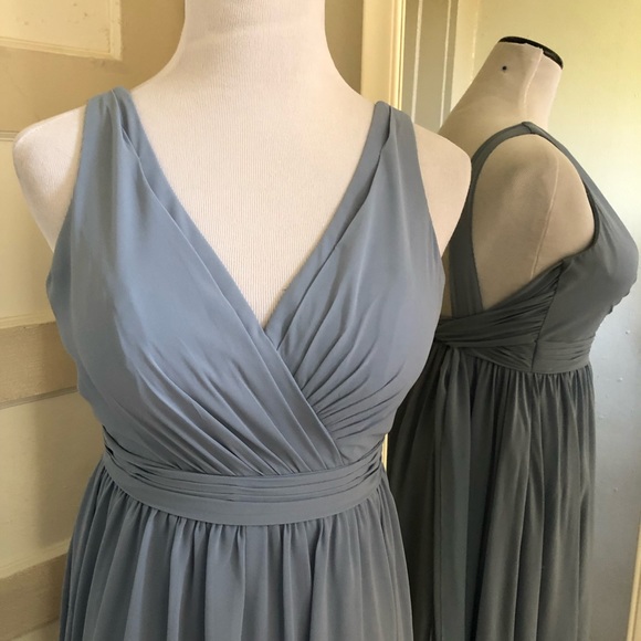 Azazie Beautiful soft blue formal dress - Picture 2 of 10